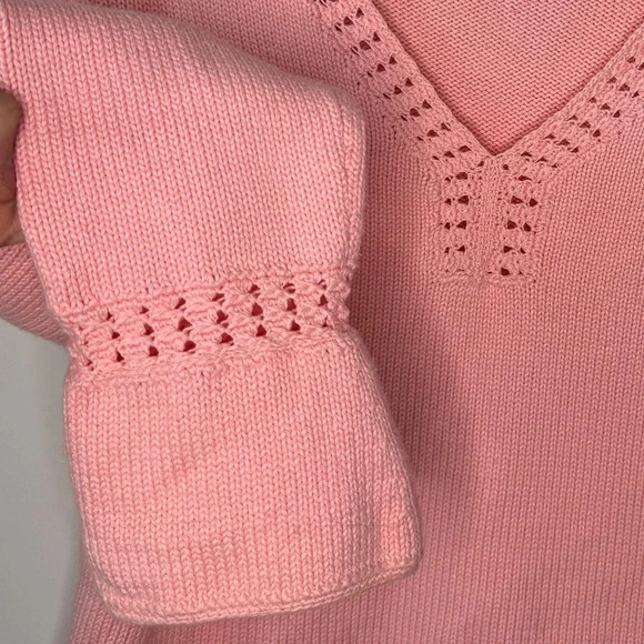 Talbots Pink Knit Sweater - Picture 6 of 15